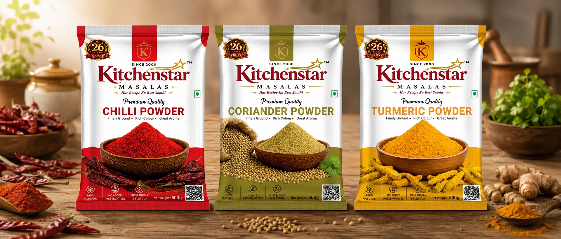 Kitchenstar Pure Spice Powders Banner